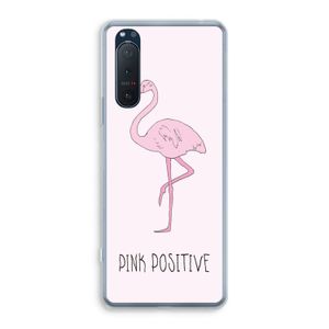 Pink positive: Sony Xperia 5 II Transparant Hoesje
