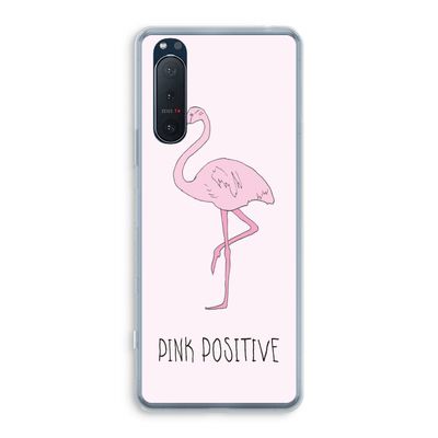 Pink positive: Sony Xperia 5 II Transparant Hoesje