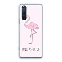 Pink positive: Sony Xperia 5 II Transparant Hoesje