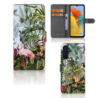 Telefoonhoesje met Pasjes voor Samsung Galaxy M14 Jungle - thumbnail