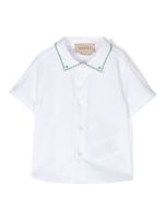 Gucci Kids chemise à broderies - Blanc