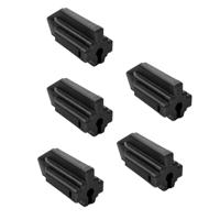 Set van 5 Connector Cover - IP68 Waterdicht - Geschikt voor F-connector - Zwart