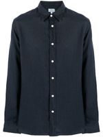 Woolrich chemise en lin à manches longues - Bleu - thumbnail