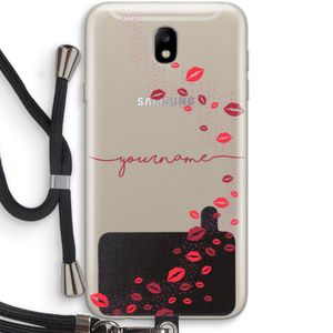 Kusjes: Samsung Galaxy J7 (2017) Transparant Hoesje met koord