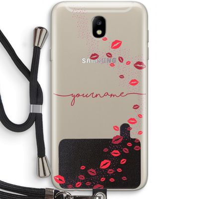 Kusjes: Samsung Galaxy J7 (2017) Transparant Hoesje met koord