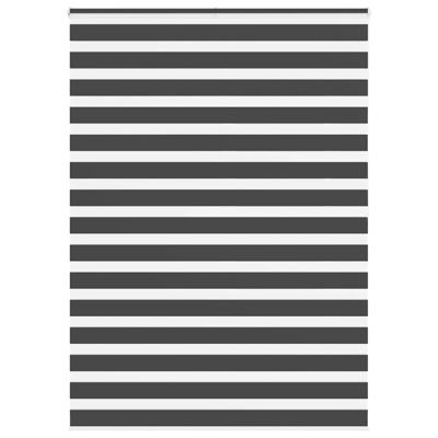 Zebra rolgordijn 155x200 cm stofbreedte 150,9 cm zwart