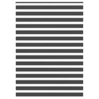 Zebra rolgordijn 155x200 cm stofbreedte 150,9 cm zwart