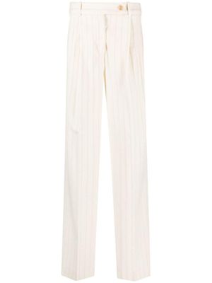 ZIMMERMANN pantalon ample à fines rayures - Tons neutres