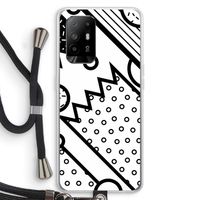 Pop Art #4: Oppo A95 5G Transparant Hoesje met koord