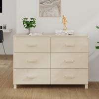 Dressoir HAMAR 113x40x80 cm massief grenenhout honingbruin