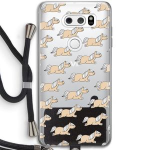 Ponys: LG V30 Transparant Hoesje met koord