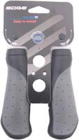 Edge ergo city fiets handvatten - 135mm - zwart-grijs