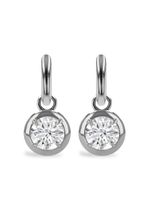 Pragnell larges boucles d'oreilles pendantes en or blanc 18ct pavées de diamants