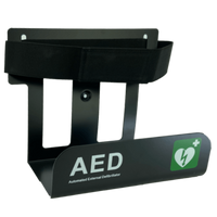 AED muurbeugel zwart - thumbnail