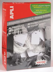 Apli draadetiketten ft 28 x 43 mm (b x h) (391), doos van 500 stuks