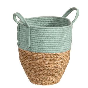 Mand Sam - groen - zeegras - 34xØ26 cm - Leen Bakker