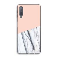 A touch of peach: Samsung Galaxy A7 (2018) Transparant Hoesje