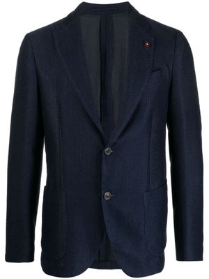 Lardini blazer à simple boutonnage - Bleu