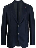 Lardini blazer à simple boutonnage - Bleu