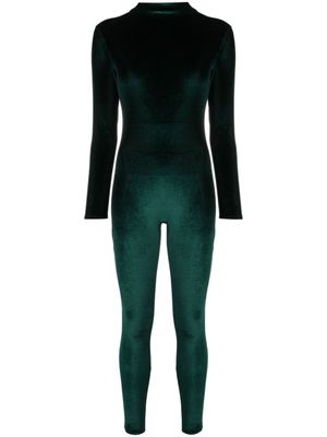 Atu Body Couture combinaison en velours à col montant - Vert