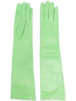 Maison Margiela gants en cuir à détails de coutures - Vert