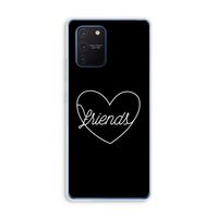 Friends heart black: Samsung Galaxy Note 10 Lite Transparant Hoesje Friends heart black: Samsung Galaxy Note 10 Lite Transparant Hoesje