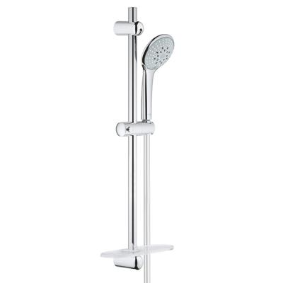 GROHE Euphoria 110 Champagne Glijstangset - 60cm - ronde handdouche - 3 straalsoorten - gladde doucheslang - met zeepschaal - chroom 27232001