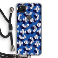 8-bit N°5: Pixel 4a Transparant Hoesje met koord