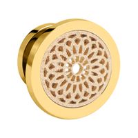 Tunnel Verguld chirurgisch staal 316L Tunnels & Plugs