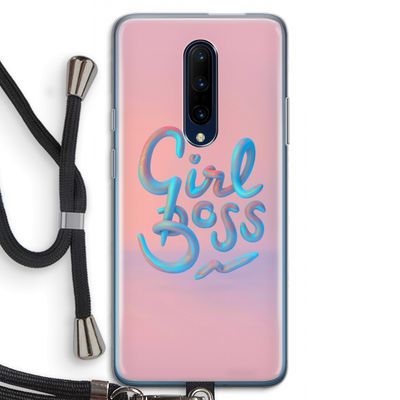 Girl boss: OnePlus 7 Pro Transparant Hoesje met koord
