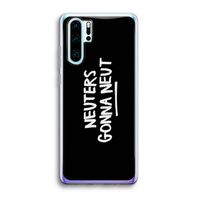 Neuters (zwart): Huawei P30 Pro Transparant Hoesje