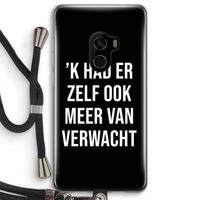 Meer verwacht - Zwart: Xiaomi Mi Mix 2 Transparant Hoesje met koord