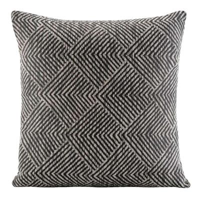 2e Halve Prijs Leen Bakker - Sierkussen Shanghai - Antraciet - 45x45 Cm - Polyester - Grijs