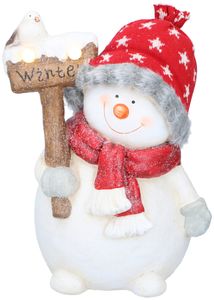 Kerstbeeld Sneeuwpop 36CM