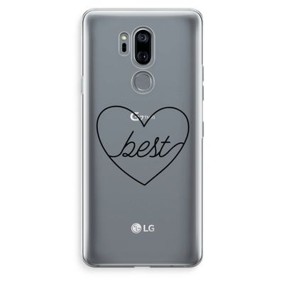 Best heart black: LG G7 Thinq Transparant Hoesje