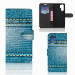 Huawei P30 Pro Wallet Case met Pasjes Jeans