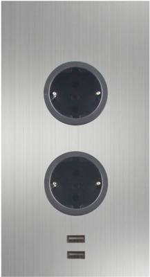 Caressi Energiezuil 11,5x8,3x20 cm RVS