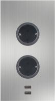 Caressi Energiezuil 11,5x8,3x20 cm RVS Caressi Energiezuil 11,5x8,3x20 cm RVS