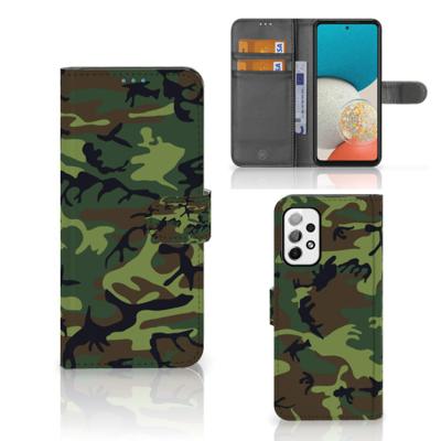 Samsung Galaxy A73 5G | Telefoon Hoesje | Army Dark