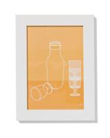 HEMA Fotolijst 10x15cm Wit Hout (wit)