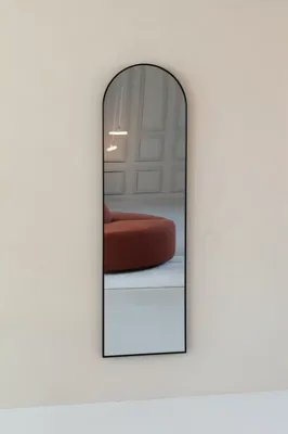 Boogspiegel 170×50 cm - Zwart