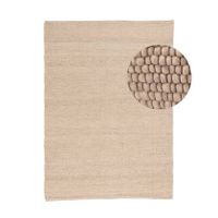 by fonQ Dots Wollen Vloerkleed 160 x 230 cm  - Beige