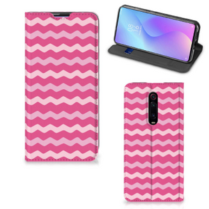 Xiaomi Redmi K20 Pro Hoesje met Magneet Waves Pink