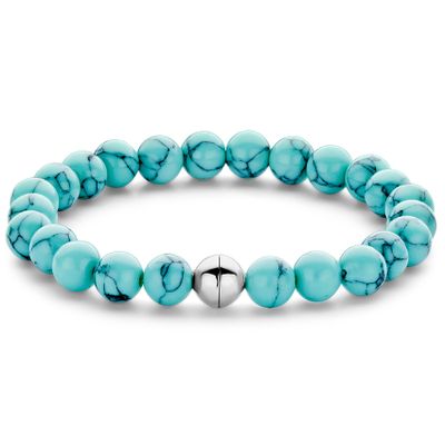 TI SENTO-Milano 23012TQ Armband zilver turquoise 8 mm