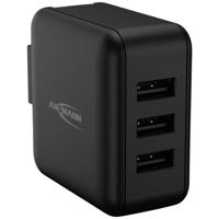 Ansmann Travel Charger TC315 USB-oplader 15 W 3x USB-A Zwart Binnen