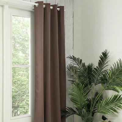 Gordijnen Verduisterend & Isolerend - Ringen - Taupe Bruin 250x300 Cm - - Dekbed-Discounter.nl