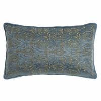 Kussen DKD Home Decor Blauw Gouden 50 x 10 x 30 cm