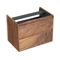 Onderkast Forzalaqua Reno 80x51x60 cm 2 Lades Softclose Noten Pure Walnut Forzalaqua