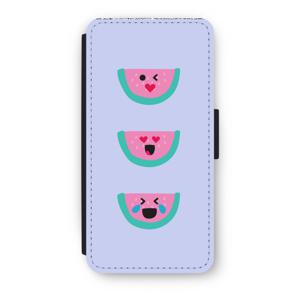 Smiley watermeloen: iPhone 8 Flip Hoesje