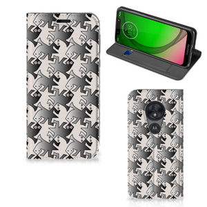 Motorola Moto G7 Play Hoesje maken Salamander Grey